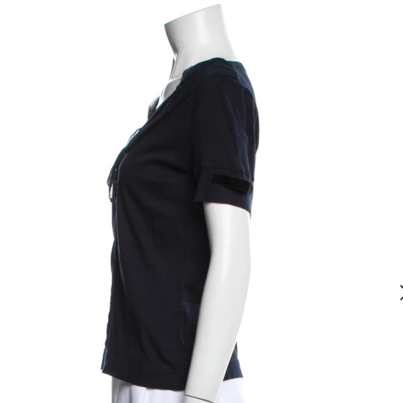 Dolce & Gabbana Cowl Neck Short Sleeve Top size S/M Blouse Formal - Picture 2 of 8